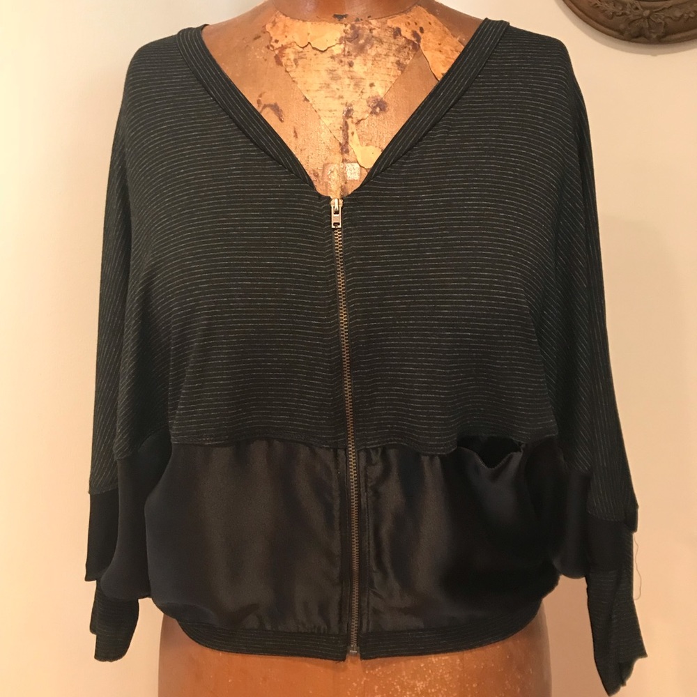 Heather silk and rayon blouse